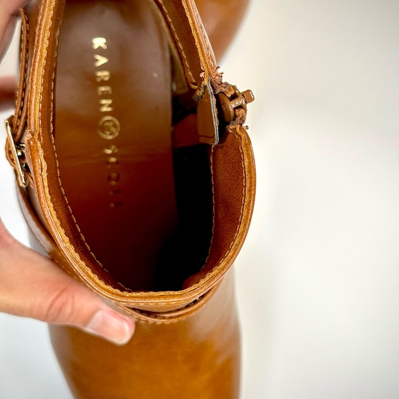 Karen Scott - Flynne Tan Brown Ankle Booties, Size 7 - Picture 5 of 6